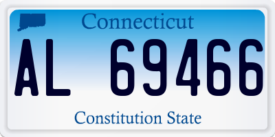 CT license plate AL69466
