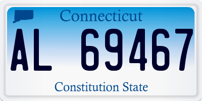 CT license plate AL69467