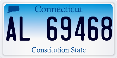 CT license plate AL69468