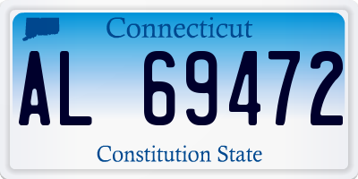 CT license plate AL69472