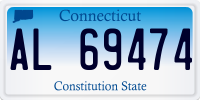 CT license plate AL69474