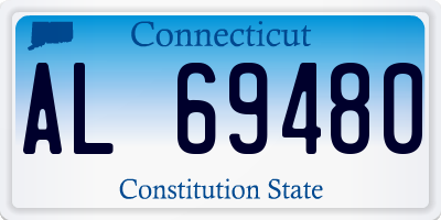 CT license plate AL69480