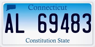 CT license plate AL69483