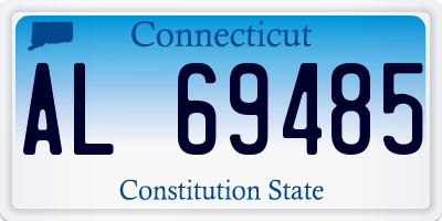 CT license plate AL69485