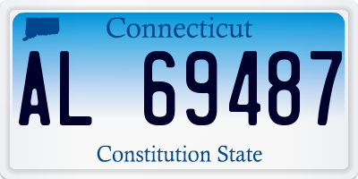 CT license plate AL69487