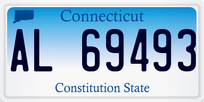CT license plate AL69493
