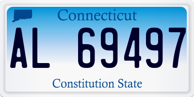 CT license plate AL69497