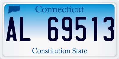 CT license plate AL69513