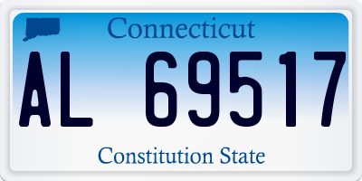 CT license plate AL69517