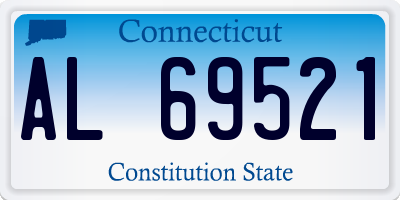 CT license plate AL69521