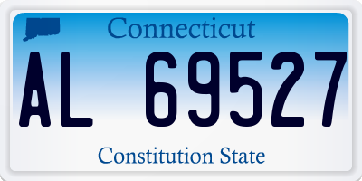 CT license plate AL69527