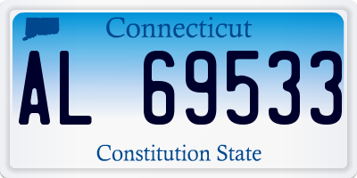 CT license plate AL69533