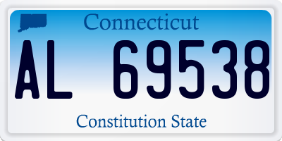 CT license plate AL69538