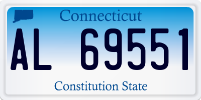 CT license plate AL69551