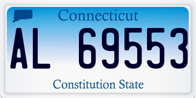 CT license plate AL69553