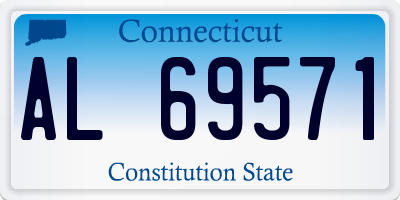 CT license plate AL69571