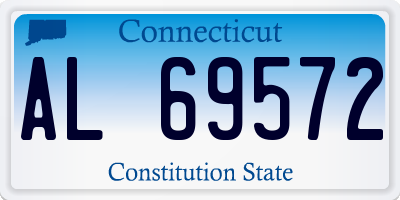 CT license plate AL69572