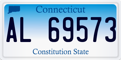 CT license plate AL69573
