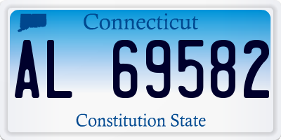 CT license plate AL69582
