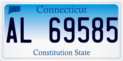 CT license plate AL69585