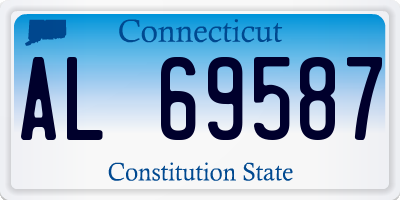 CT license plate AL69587