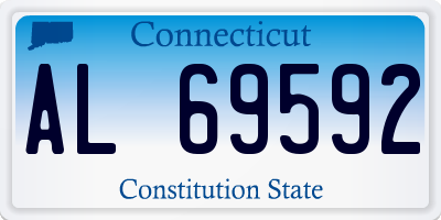 CT license plate AL69592