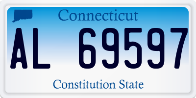 CT license plate AL69597