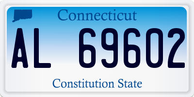 CT license plate AL69602