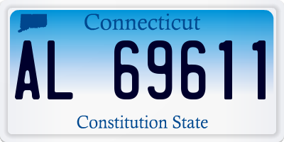 CT license plate AL69611