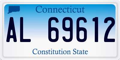 CT license plate AL69612