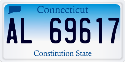 CT license plate AL69617