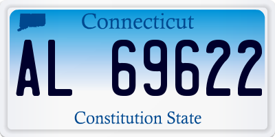 CT license plate AL69622