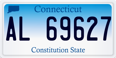 CT license plate AL69627