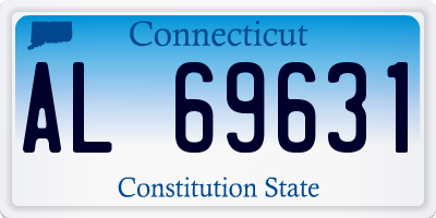 CT license plate AL69631