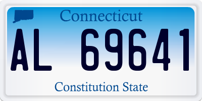 CT license plate AL69641