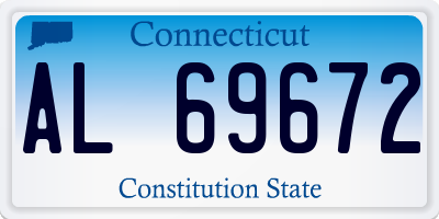 CT license plate AL69672