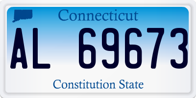CT license plate AL69673