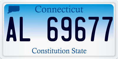 CT license plate AL69677