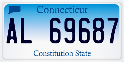 CT license plate AL69687
