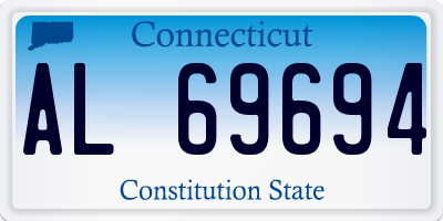 CT license plate AL69694