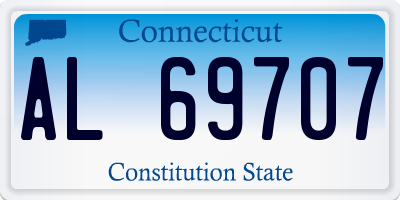 CT license plate AL69707