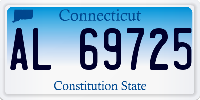 CT license plate AL69725