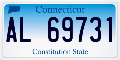 CT license plate AL69731