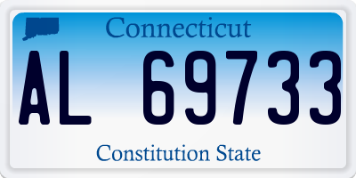 CT license plate AL69733