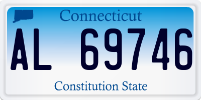 CT license plate AL69746