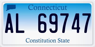 CT license plate AL69747