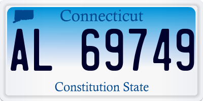 CT license plate AL69749