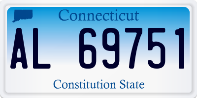 CT license plate AL69751