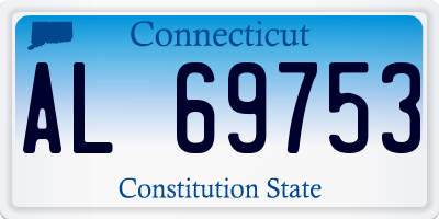 CT license plate AL69753