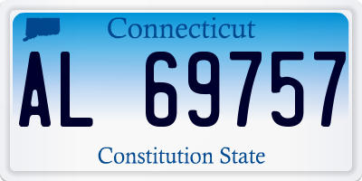 CT license plate AL69757
